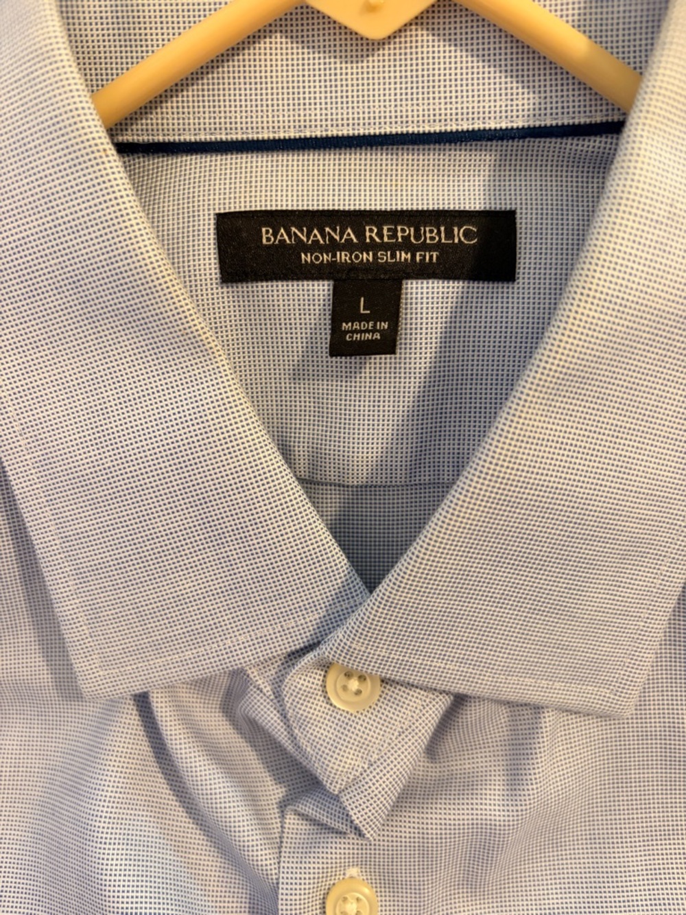 Ralph Lauren & Banana Rep Light Blue Button-Down 2 Dress Shirts - Polo Logo - Picture 8 of 10